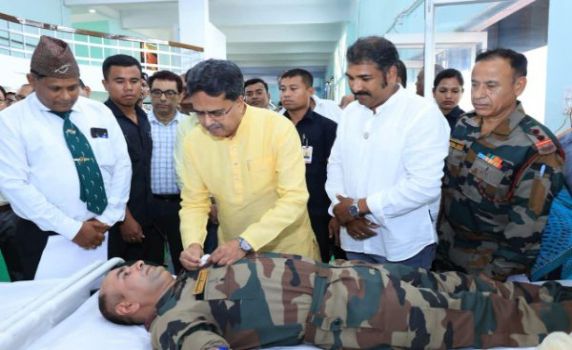 Tripura CM Dr. Manik Saha attends World Blood Donor Day observance at Pragna Bhavan.